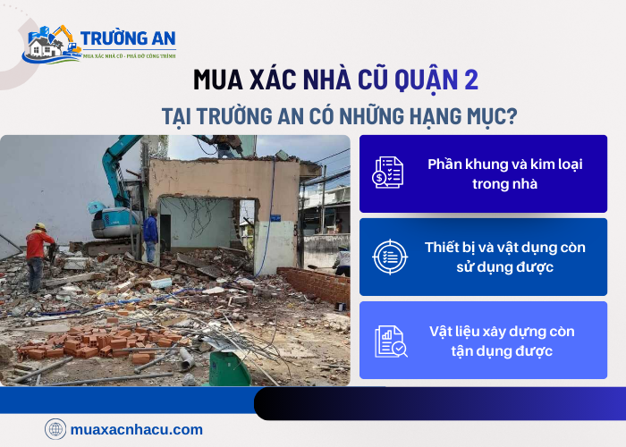 Một số hạng mục khi mua xác nhà cũ tại Trường An